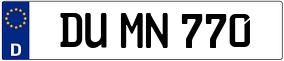 Trailer License Plate
